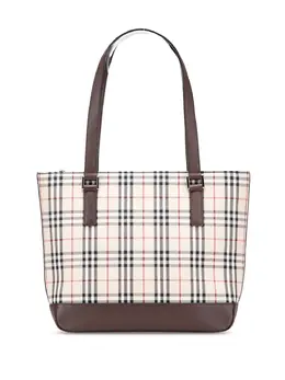 Burberry Pre-Owned: Коричневая сумка-шоппер 