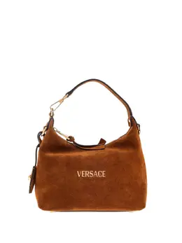 Versace: Коричневая сумка-шоппер 