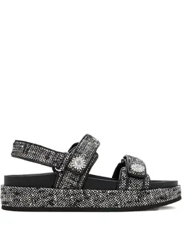 Tory Burch: Чёрные сандалии 