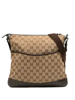 Gucci Pre-Owned: Коричневая сумка через плечо 