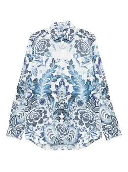ETRO: Рубашка с растительным принтом 
