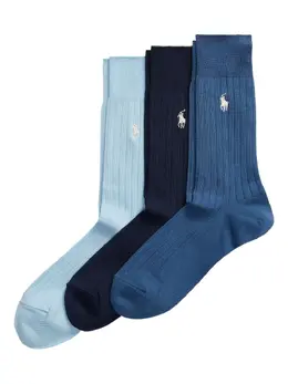 Polo Ralph Lauren: Голубые носки 