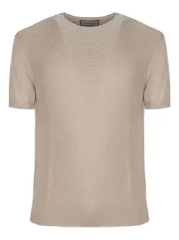 Canali: Бежевая футболка 