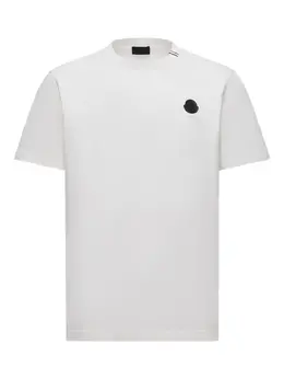 Moncler: Белая футболка 