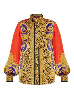 Versace: Топ  Baroque с принтом