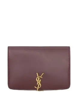 Saint Laurent: Бордовый кошелёк 