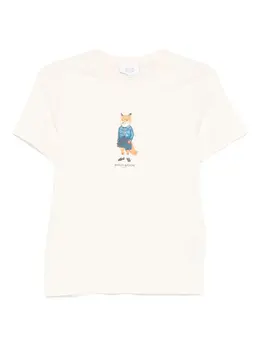 Maison Kitsuné: Футболка с принтом 