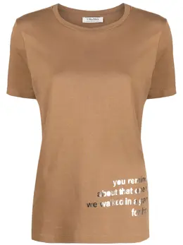 'S Max Mara: Футболка с принтом 