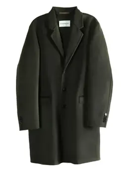 Givenchy: Однобортное пальто 