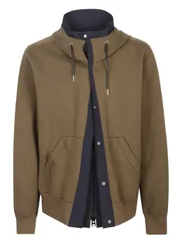 sacai: Свитер с капюшоном 