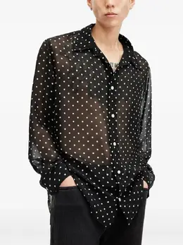 AllSaints: Рубашка в горошек 