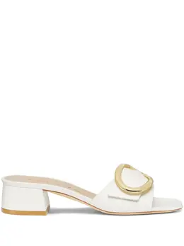 Stuart Weitzman: Белые сабо 