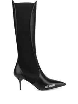 Love Moschino: Чёрные сапоги 