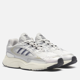 adidas: Серебристые кроссовки  Originals