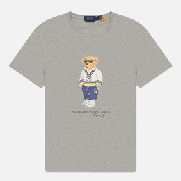 Polo Ralph Lauren: Серая футболка 