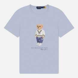 Polo Ralph Lauren: Голубая футболка 