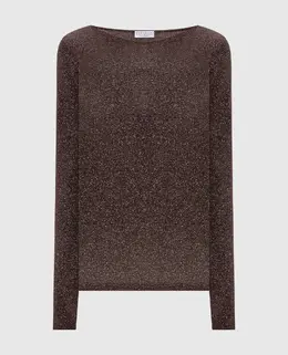 Brunello Cucinelli: Коричневый свитер 