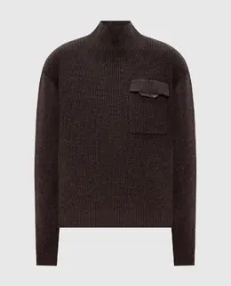 Brunello Cucinelli: Коричневый свитер 