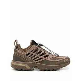 Salomon: Коричневые кроссовки 