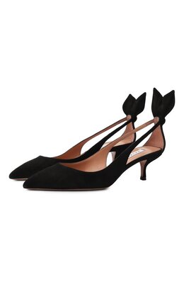 Aquazzura: Чёрные туфли  Bow Tie