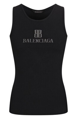 Balenciaga: Майка из вискозы 