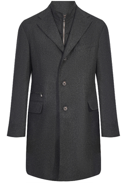 CORNELIANI: Серое пальто 