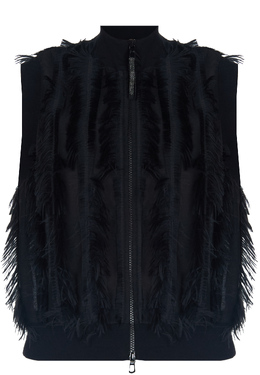 BRUNELLO CUCINELLI: Чёрный жилет 