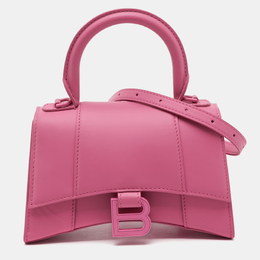 Balenciaga: Розовая сумка на руку  Hourglass