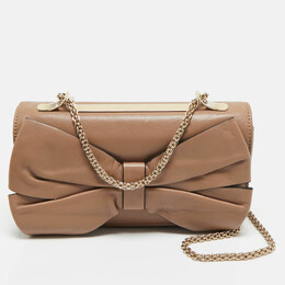 Valentino: Бежевая сумка 