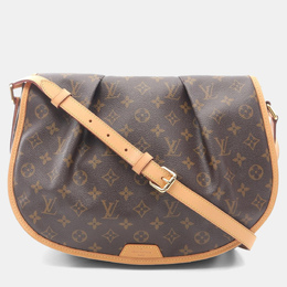 Louis Vuitton: Коричневая сумка через плечо 