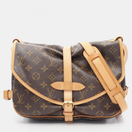 Louis Vuitton: Коричневая сумка через плечо 