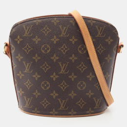 Louis Vuitton: Коричневая сумка через плечо 