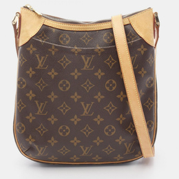 Louis Vuitton: Коричневая сумка через плечо 