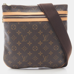 Louis Vuitton: Коричневая сумка через плечо  Pochette