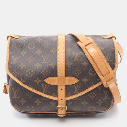 Louis Vuitton: Коричневая сумка через плечо 