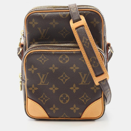 Louis Vuitton: Коричневая сумка через плечо 