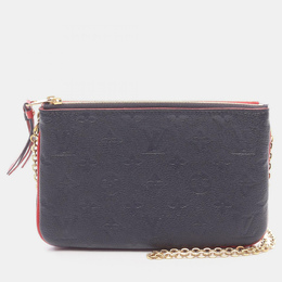 Louis Vuitton: Голубая сумка  Pochette