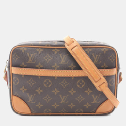 Louis Vuitton: Коричневая сумка через плечо 