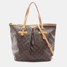 Louis Vuitton: Коричневая сумка-шоппер 