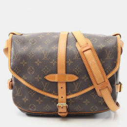 Louis Vuitton: Коричневая сумка через плечо 