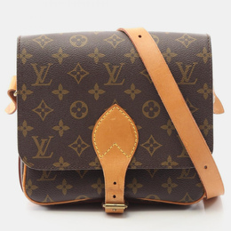 Louis Vuitton: Коричневая сумка через плечо 