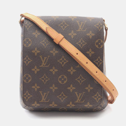 Louis Vuitton: Коричневая сумка  Musette