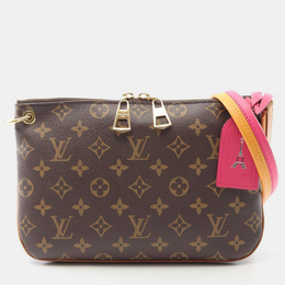 Louis Vuitton: Коричневая сумка через плечо 