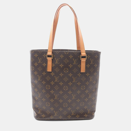 Louis Vuitton: Коричневая сумка-шоппер 