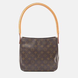 Louis Vuitton: Коричневая сумка  Looping