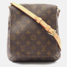 Louis Vuitton: Коричневая сумка  Musette