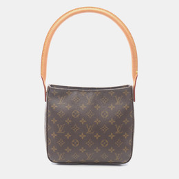 Louis Vuitton: Коричневая сумка  Looping