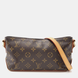 Louis Vuitton: Коричневая сумка через плечо 