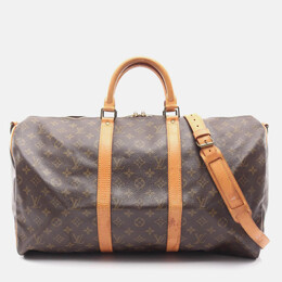 Louis Vuitton: Коричневая сумка  Keepall
