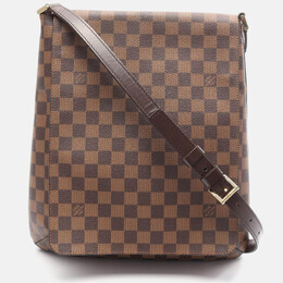 Louis Vuitton: Коричневая сумка  Musette